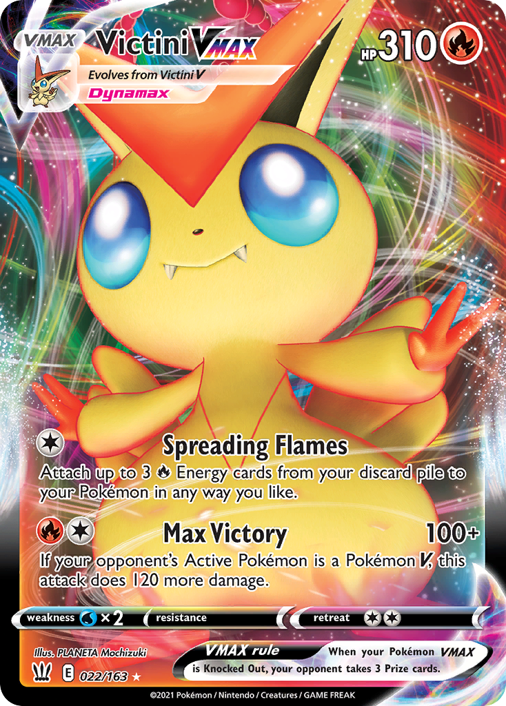 Victini VMAX (22/163) - Battle Styles Pokémon Card