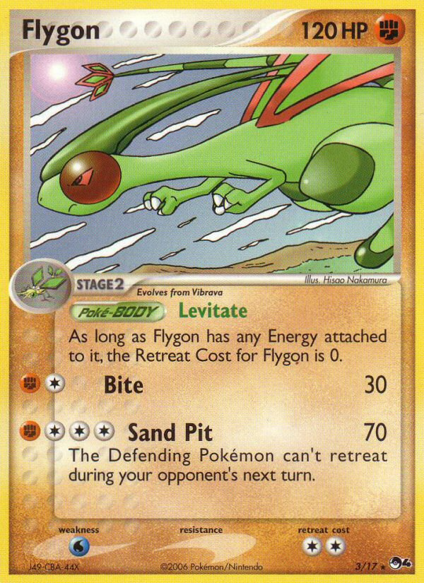 Flygon (3/17) - POP Series 4 Pokémon Card