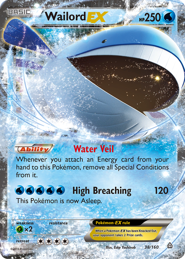 Wailord EX (38/160) - Primal Clash Pokémon Card