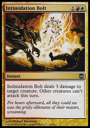 Intimidation Bolt (Alara Reborn) Trading Card