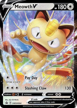 Meowth V (SWSH004) - SWSH Black Star Promos