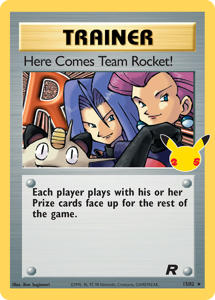 Here Comes Team Rocket! (15/25) - Celebrations: Classic Collection Pokémon Card