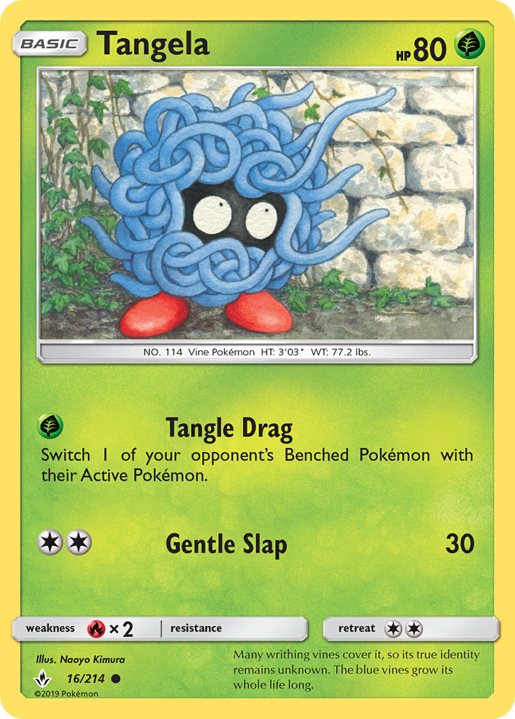 Tangela (16/214) - Unbroken Bonds Pokémon Card