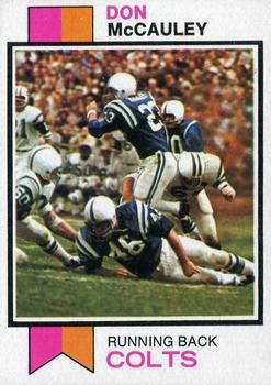 Don McCauley 1973 Topps #81 Sports Card