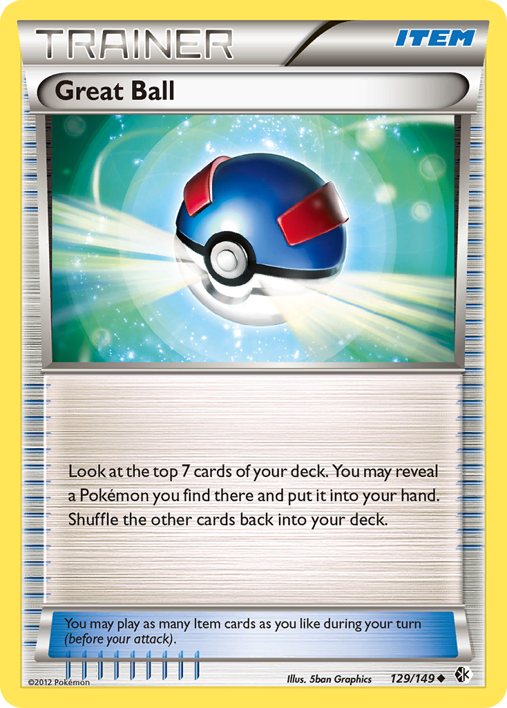 Great Ball (Trainer: Item) (129/149) - Boundaries Crossed Pokémon Card