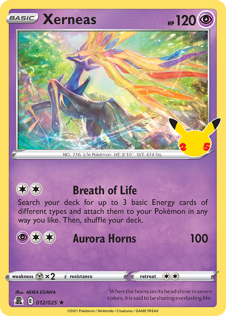 Xerneas (12/25) - Celebrations Pokémon Card