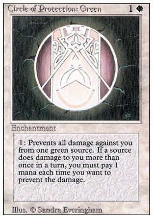 Circle of Protection: Green (Revised Edition) Trading Card