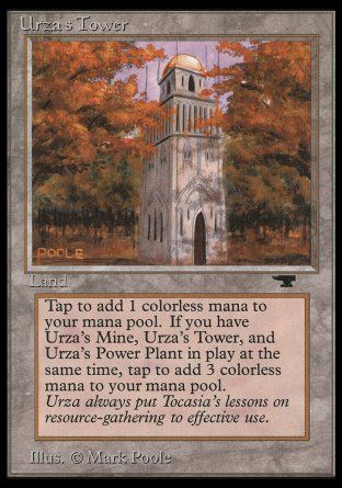 Urza's Tower (Forest) (Antiquities) Trading Card