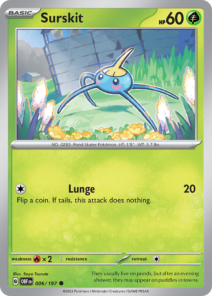 Surskit (6/197) - Obsidian Flames Pokémon Card