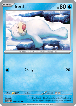 Seel (86/165) - 151 (Reverse Holo)