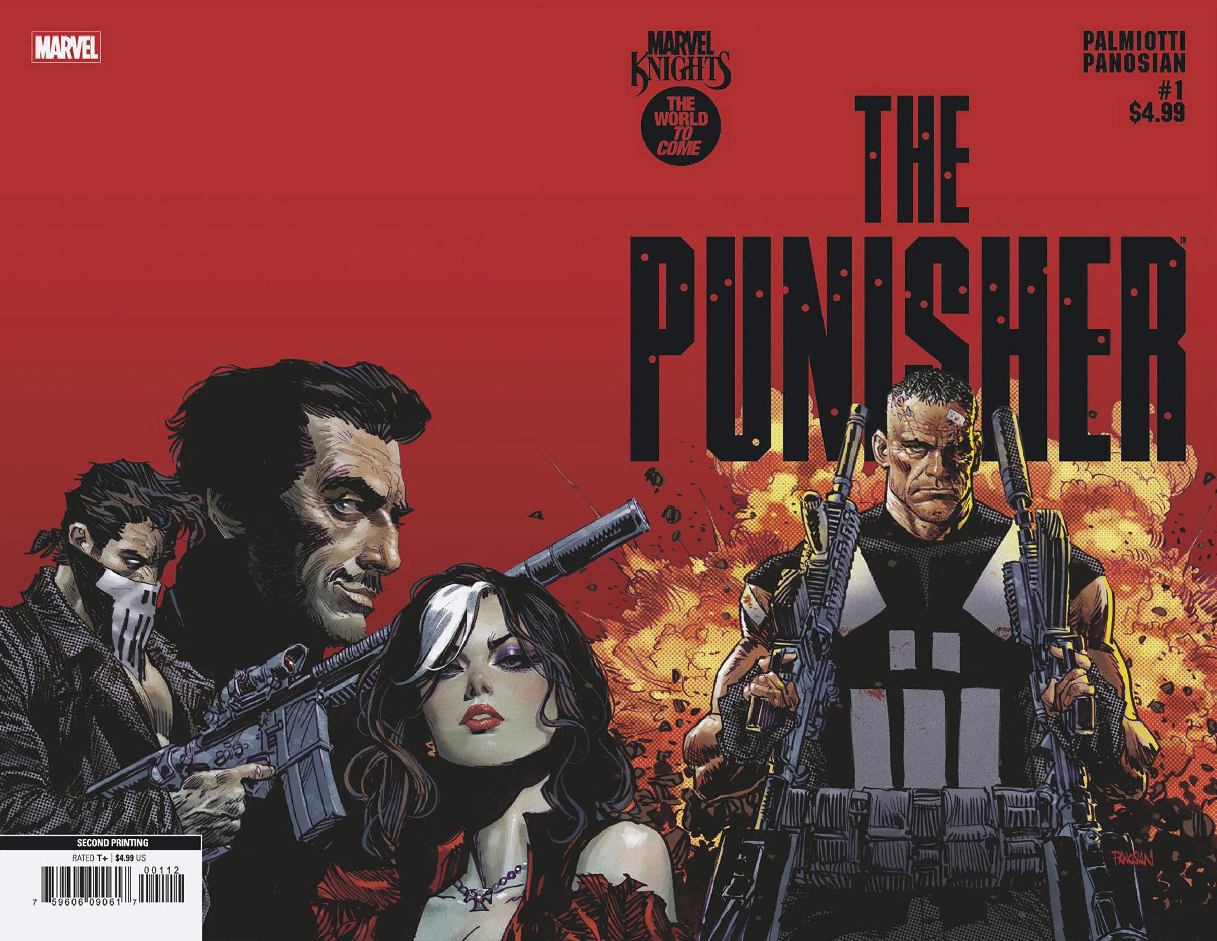 Marvel Knights: Punisher #1 (Dan Panosian 2nd Printing Variant) Comic
