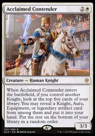Acclaimed Contender (Throne of Eldraine) Trading Card