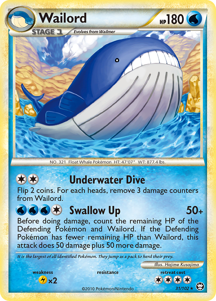 Wailord (31/102) - HS—Triumphant Pokémon Card