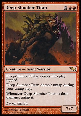 Deep-Slumber Titan (Shadowmoor) Trading Card