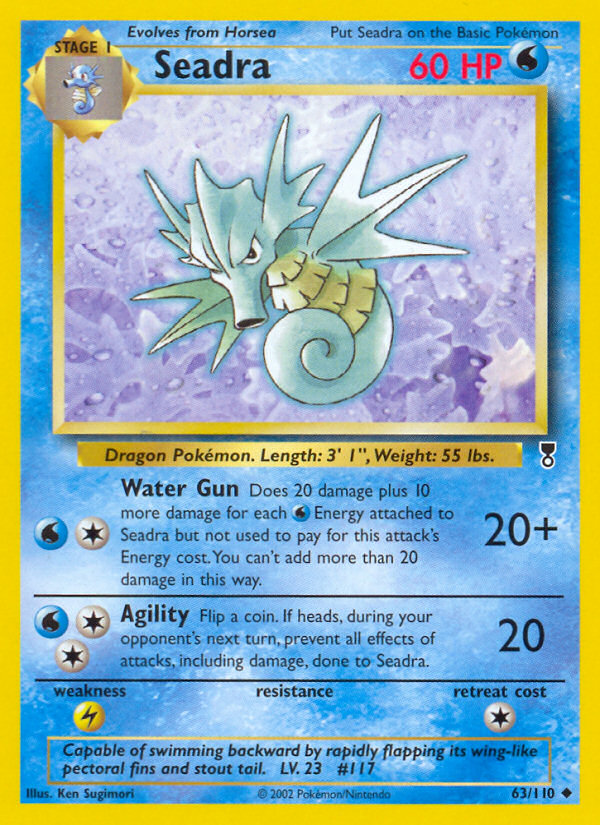 Seadra (63/110) - Legendary Collection Pokémon Card