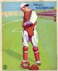 Paul Richards 1933 Goudey (R319) #142 Sports Card