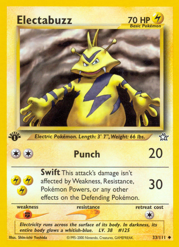 Electabuzz (33/111) - Neo Genesis Pokémon Card