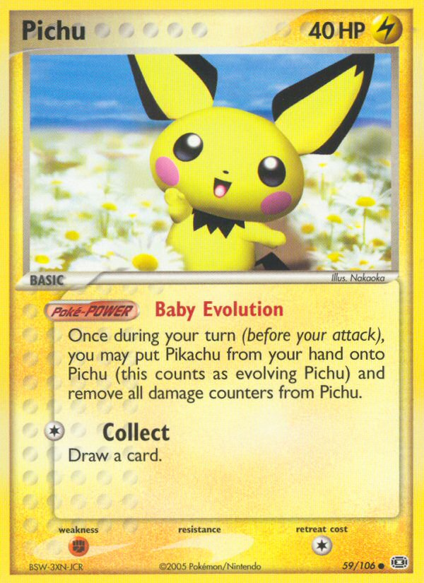 Pichu (59/106) - Emerald Pokémon Card