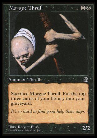 Morgue Thrull (Stronghold) Trading Card