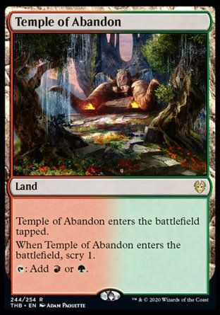 Temple of Abandon (Theros Beyond Death) Trading Card