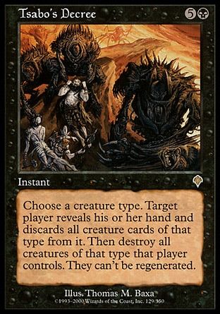 Tsabo's Decree (Invasion) Trading Card