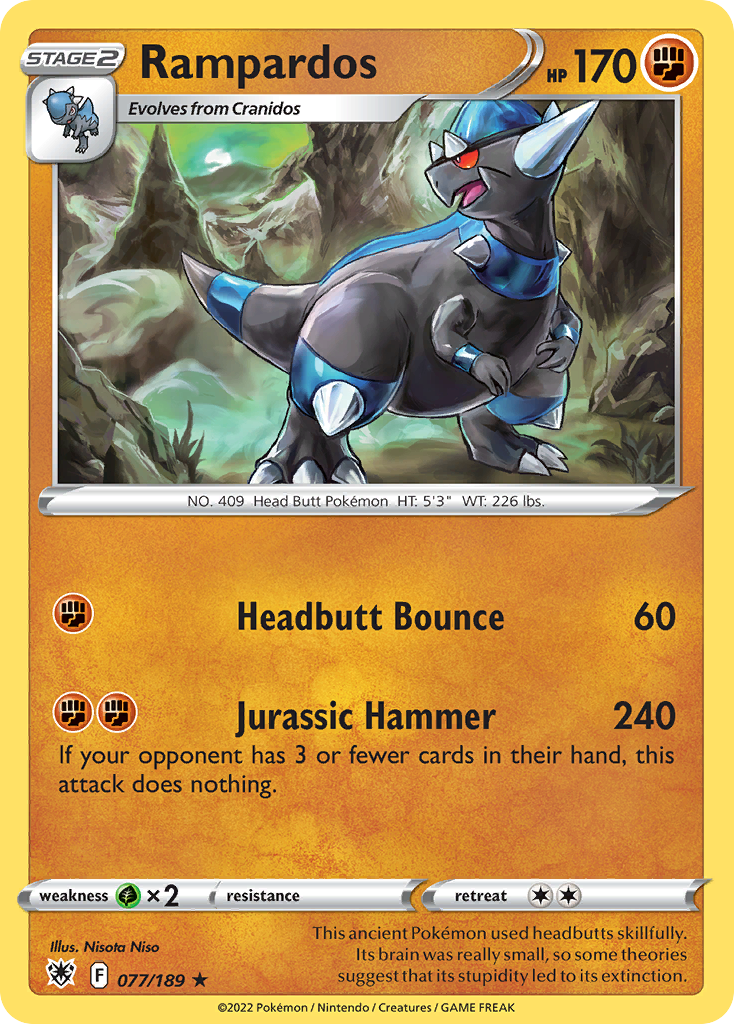 Rampardos (77/189) - Astral Radiance Pokémon Card