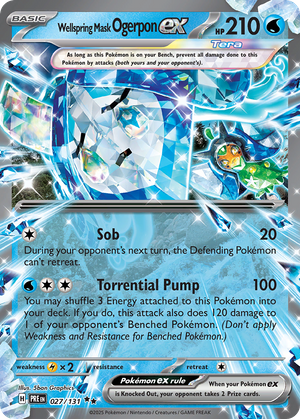 Wellspring Mask Ogerpon ex (27/131) - Prismatic Evolutions