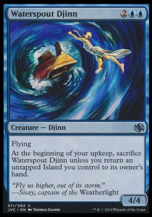 Waterspout Djinn (Duel Decks : Anthology) Trading Card