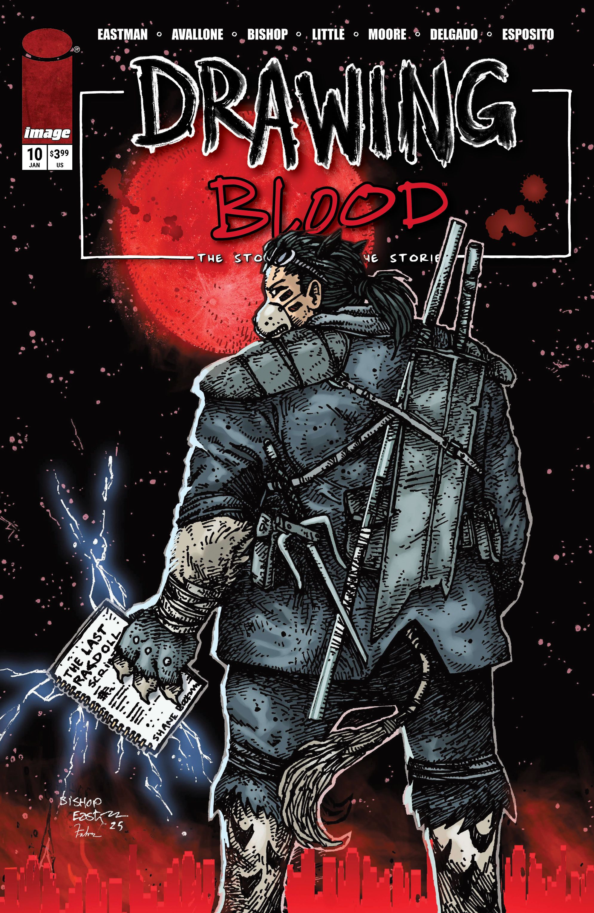 Drawing Blood #10 (Cvr C Ben Bishop Homage Variant) Comic