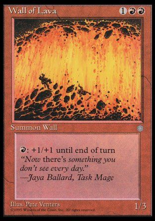 Wall of Lava (Ice Age) Trading Card