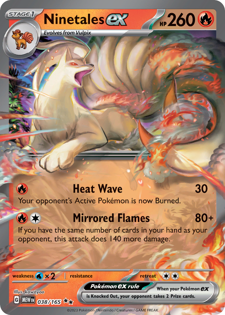 Ninetales ex (38/165) - 151 Pokémon Card