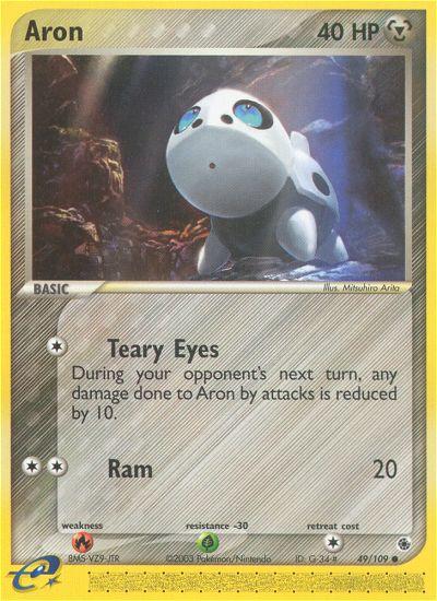 Aron (49/109) - Ruby & Sapphire Pokémon Card