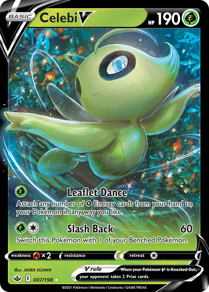 Celebi V (7/198) - Chilling Reign Pokémon Card