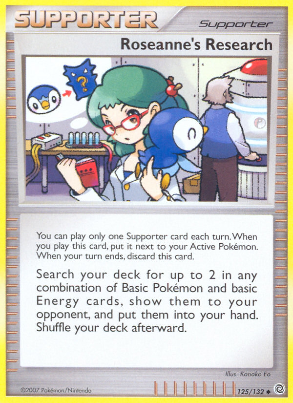 Roseanne's Research (Trainer: Supporter) (125/132) - Secret Wonders Pokémon Card