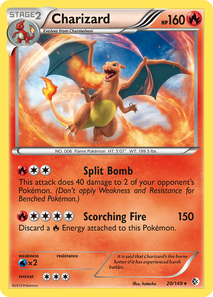 Charizard (20/149) - Boundaries Crossed Pokémon Card