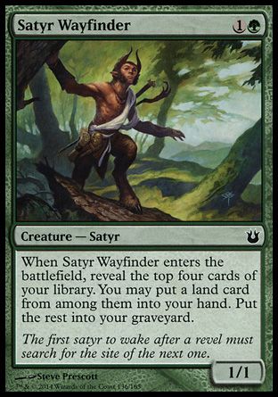 Satyr Wayfinder (Born of the Gods) Trading Card