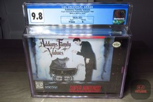 CGC Graded 9.8 B+ - Addams Family Values (Super Nintendo, SNES 1995) NEW!