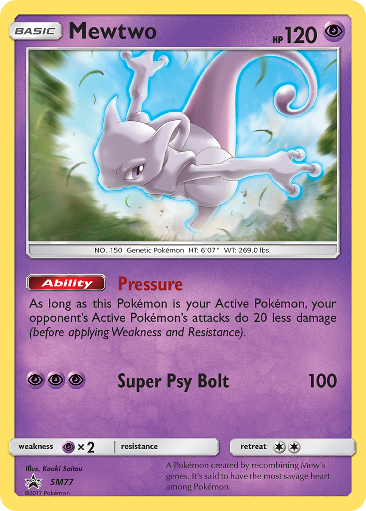 Mewtwo (SM77) - SM Black Star Promos Pokémon Card