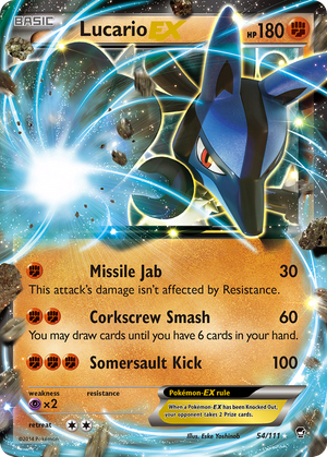 Lucario EX (54/111) - Furious Fists