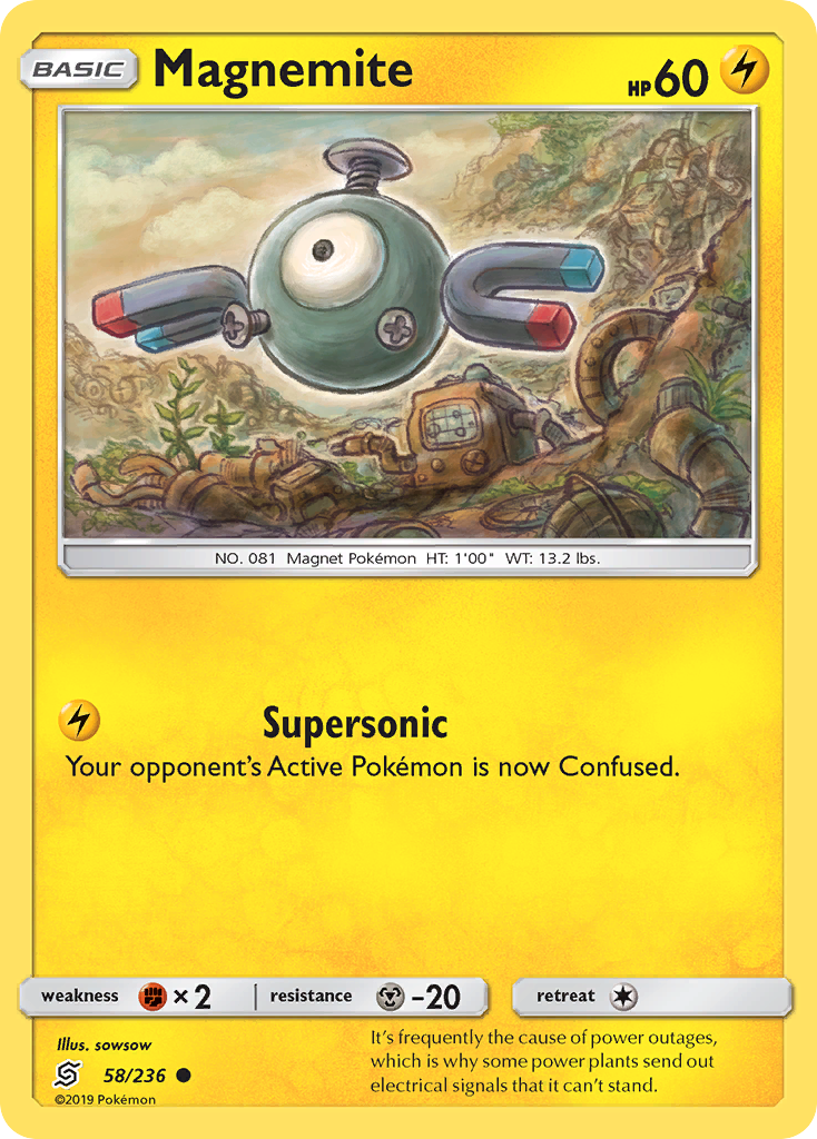 Magnemite (58/236) - Unified Minds Pokémon Card