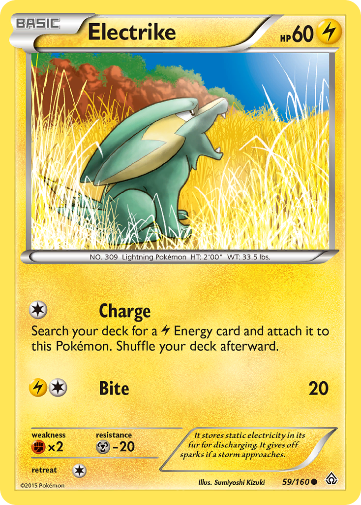 Electrike (59/160) - Primal Clash Pokémon Card