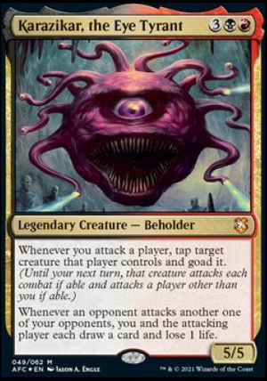 Karazikar, the Eye Tyrant (D&D Forgotten Realms Commander Decks)
