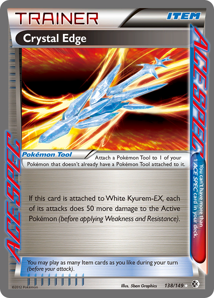 Crystal Edge (Trainer: Pokémon Tool) (138/149) - Boundaries Crossed Pokémon Card