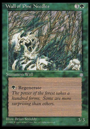 Wall of Pine Needles (Ice Age) Trading Card