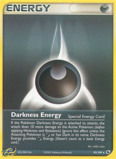 Darkness Energy (93/109) - Ruby & Sapphire Pokémon Card