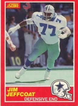 Jim Jeffcoat 1989 Score #143 Sports Card