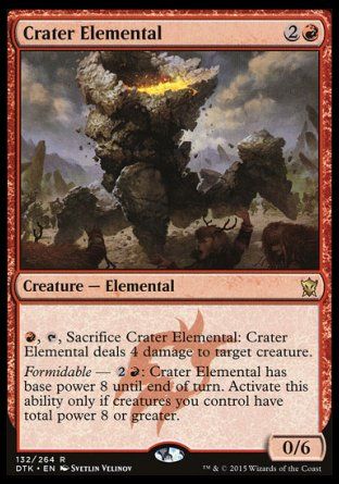 Crater Elemental (Dragons of Tarkir) Trading Card