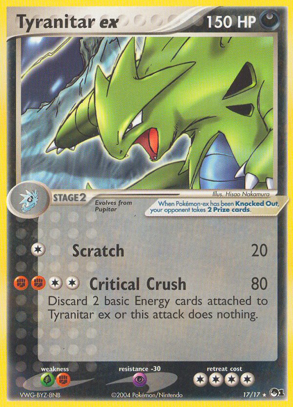 Tyranitar ex (17/17) - POP Series 1 Pokémon Card