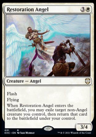 Restoration Angel (Kaldheim Commander Decks) Trading Card