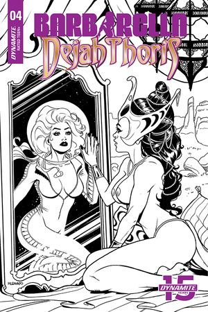 Barbarella/Dejah Thoris #4 (50 Copy Sanapo B&w Cover)